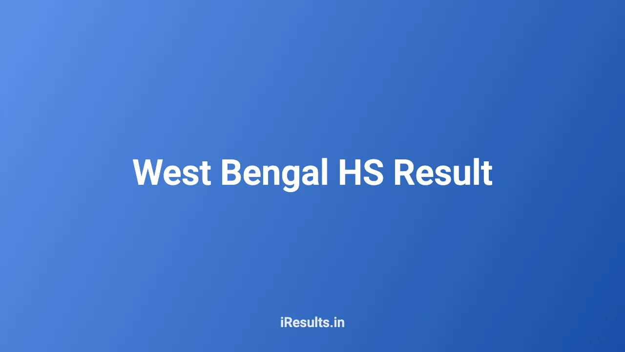 West Bengal HS Result